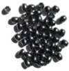 50 5x4mm Gunmetal Oval Metal Beads